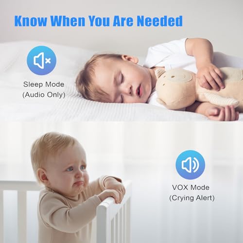 Hakaug 5.0" 720P Baby Monitor with 1080P Camera