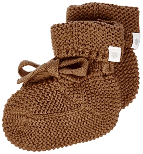 Noppies Baby Unisex Knit Booties Nelson Chipmunk Grey