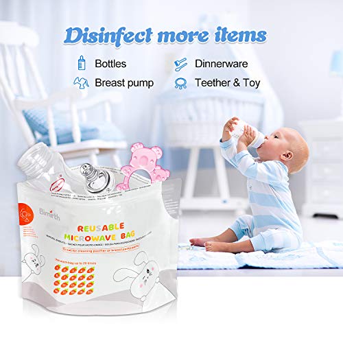 Bimirth Microwave Steriliser Bags - Pack of 16