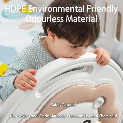 Adventure Lion Baby Playpen with Play Mats and Activity Panel