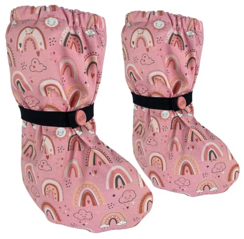 HECKBO Baby Waterproof Rain Booties with Fleece Lining