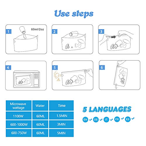 Bimirth Microwave Steriliser Bags - Pack of 16