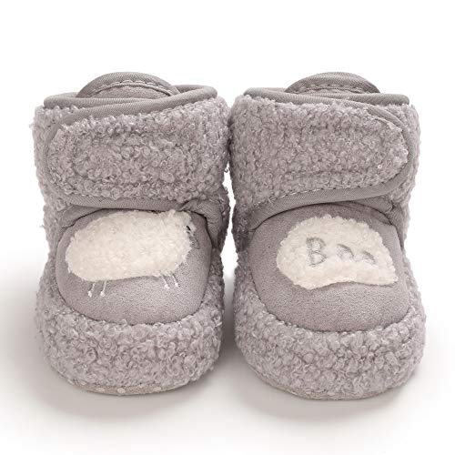 MASOCIO Winter Baby Booties for First Steps - Gray