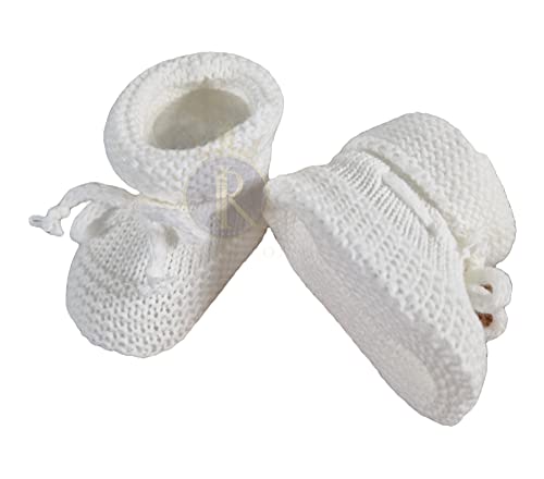 Royal Icon Baby Booties - Knitted Bow Newborn Boots