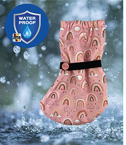 HECKBO Baby Waterproof Rain Booties with Fleece Lining