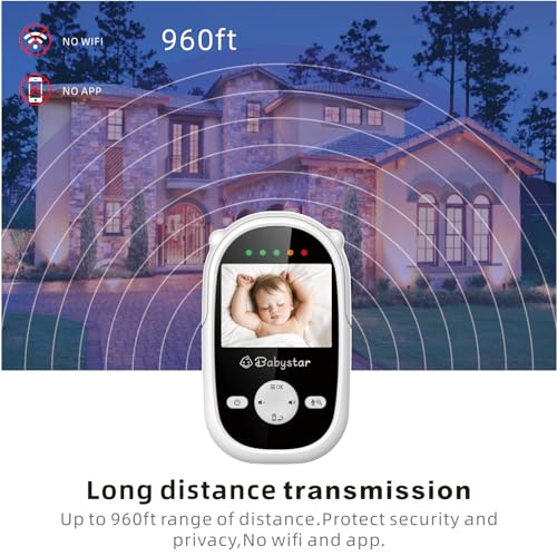 Babystar Wireless Video Baby Monitor with Night Vision