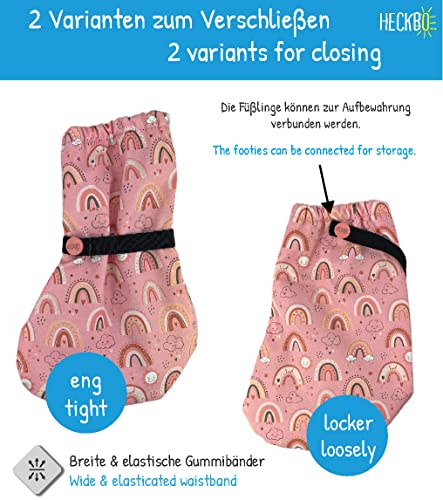 HECKBO Baby Waterproof Rain Booties with Fleece Lining