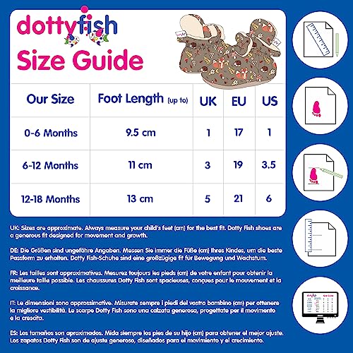 Dotty Fish Brown Baby Booties with Woodland Animals