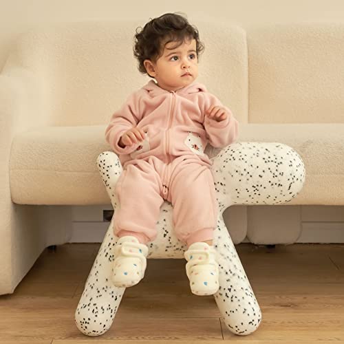 White Winter Baby Booties Shoes for Girls - Size 2 UK 0-6 Months