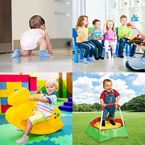 Boys Non Slip Grip Socks 12 Pairs for Toddlers