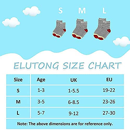 12 Pairs Toddler Cartoon Grip Socks for Ages 1-3