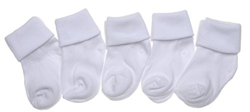 5 pairs of Baby Roll Top Socks