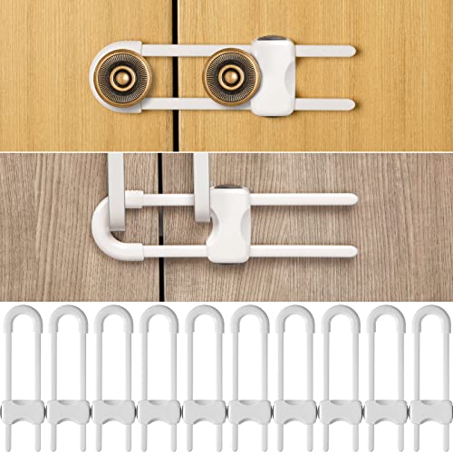 Baby Cabinet Locks: U-Shaped Safety Childproof Latch Set