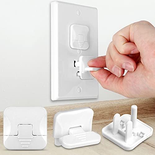 Hidden Pull Handle Outlet Covers for Child Safety (45 Pack)