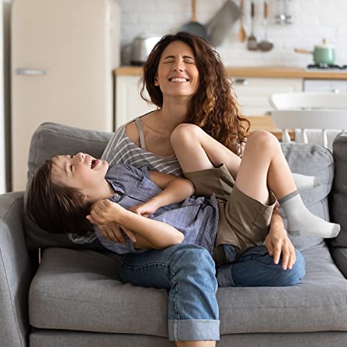 24 Pairs Soft Breathable Toddler Crew Socks