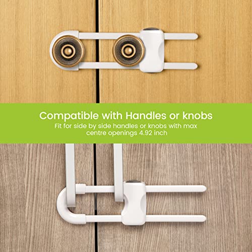 Baby Cabinet Locks: U-Shaped Safety Childproof Latch Set