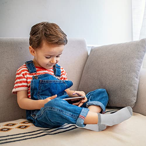 24 Pairs Soft Breathable Toddler Crew Socks