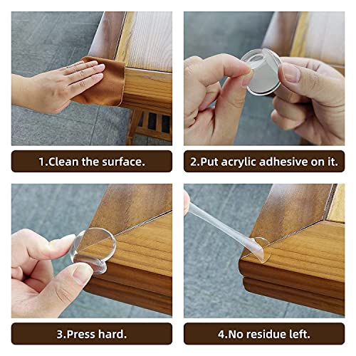Clear Corner Edge Safety Bumpers for Baby Furniture