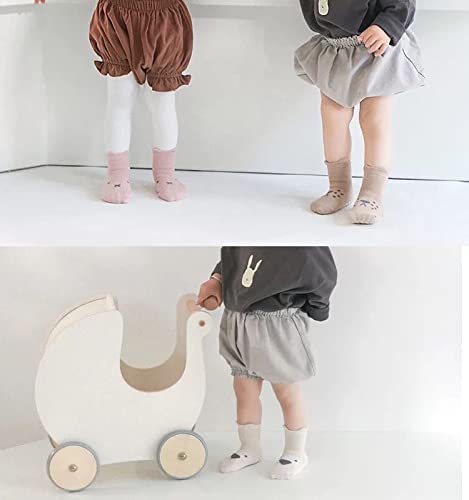 FedMois 5 Pairs Anti-Slip Animal Ankle Socks, 1-3 Years