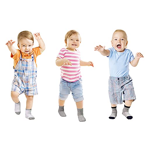 24 Pairs Soft Breathable Toddler Crew Socks