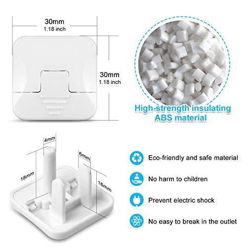 Hidden Pull Handle Outlet Covers for Child Safety (45 Pack)