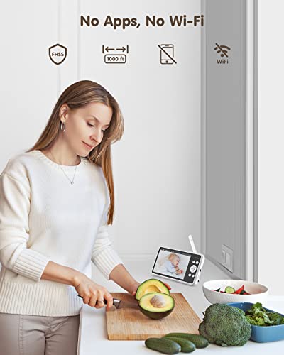 ANNKE Video Baby Monitor with 1080P Camera, 5" HD Screen