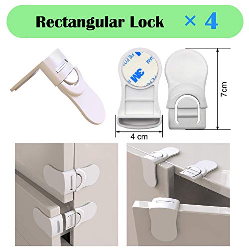 XinPei Baby Proofing Kit (48 Pieces) - Cabinet, Socket, Door