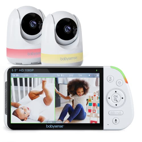Babysense Full HD Split-Screen Video Baby Monitor