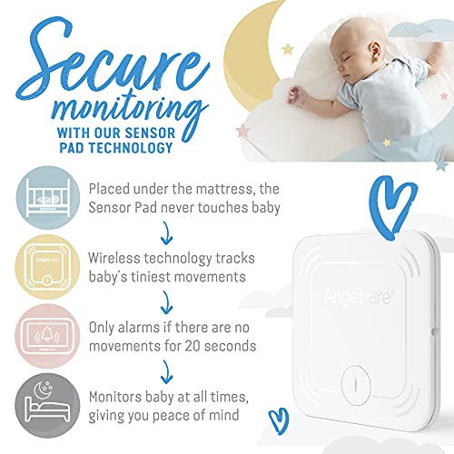 Angelcare AC327 3-in-1 Baby Monitor with Camera, Night Vision