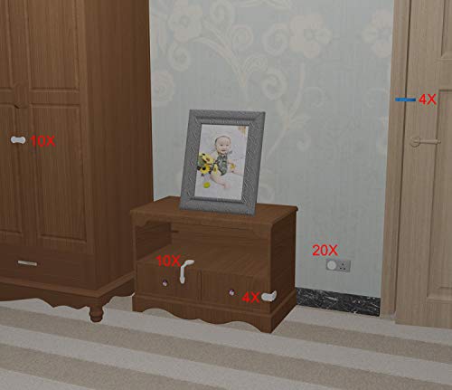 XinPei Baby Proofing Kit (48 Pieces) - Cabinet, Socket, Door