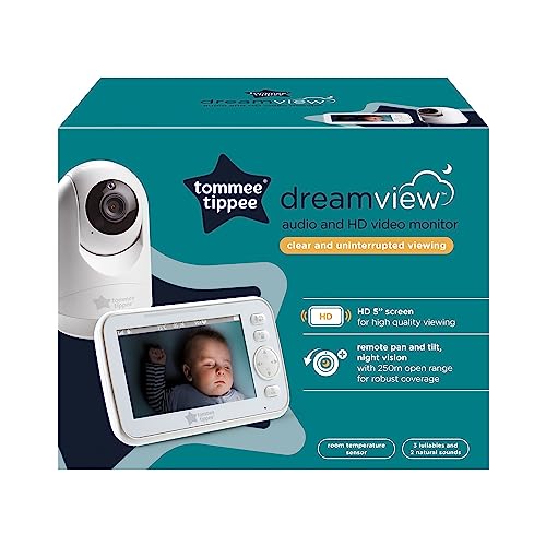 Tommee Tippee HD Video Baby Monitor with Soothing Sounds