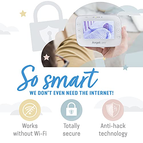 Angelcare AC327 3-in-1 Baby Monitor with Camera, Night Vision