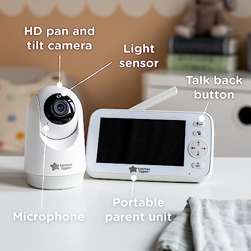 Tommee Tippee HD Video Baby Monitor with Soothing Sounds