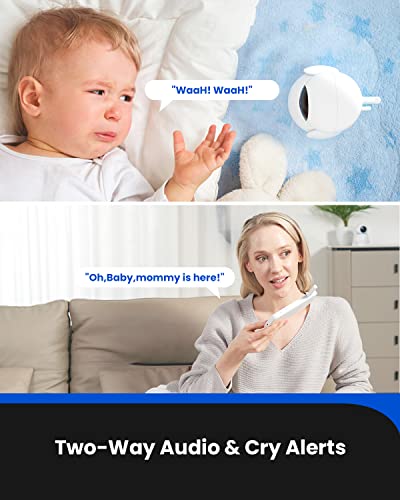 Proscenic BM300 Baby Monitor, 5’HD Video with 1080P Camera