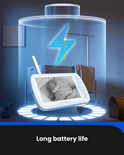 Proscenic BM300 Baby Monitor, 5’HD Video with 1080P Camera