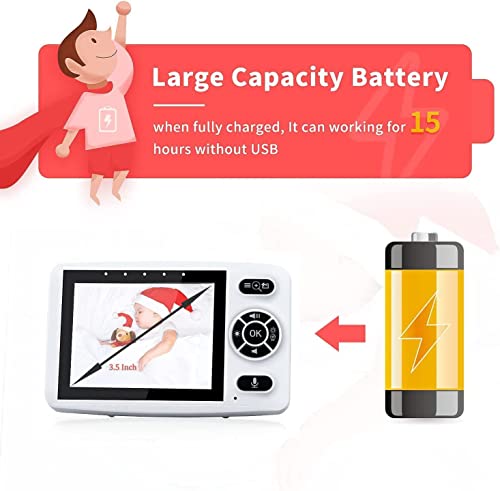 FOCOLO Baby Monitor with Camera and Night Vision