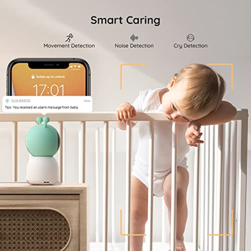 Dual Camera WiFi Baby Monitor with Split-Screen Control