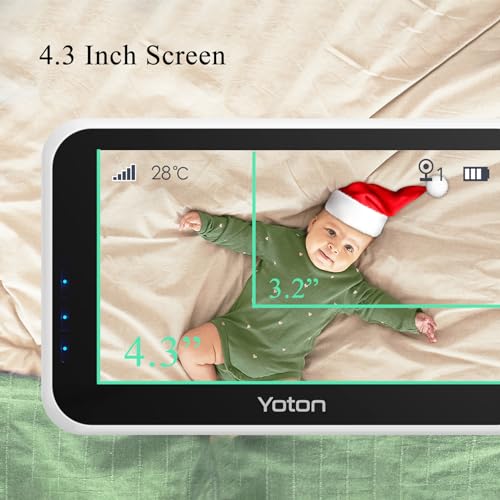 YOTON Video Baby Monitor with Camera, Night Vision