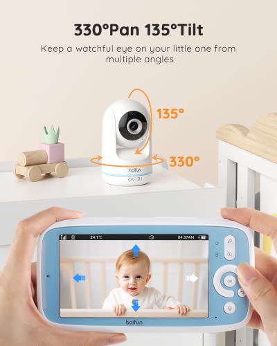 5" Video Baby Monitor Camera with Night Vision