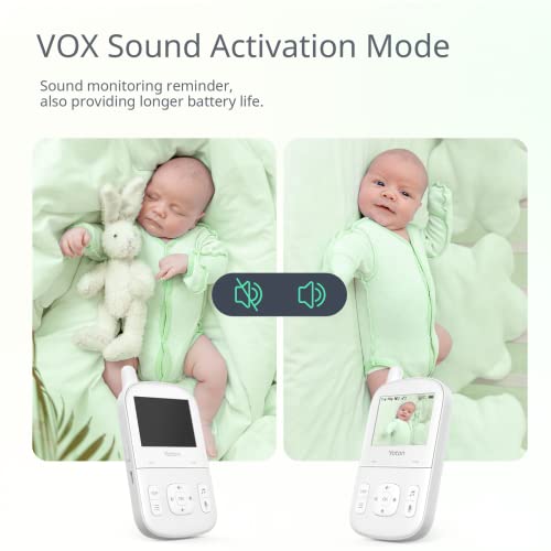 YOTON Video Baby Monitor with Camera and 2.7" Screen