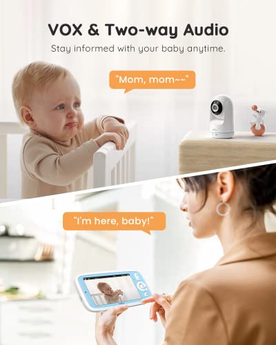 5" Video Baby Monitor Camera with Night Vision