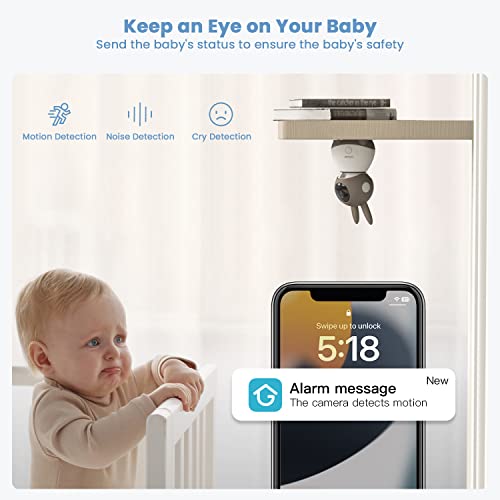 ieGeek 2K Wifi Baby Monitor with Camera & Night Vision