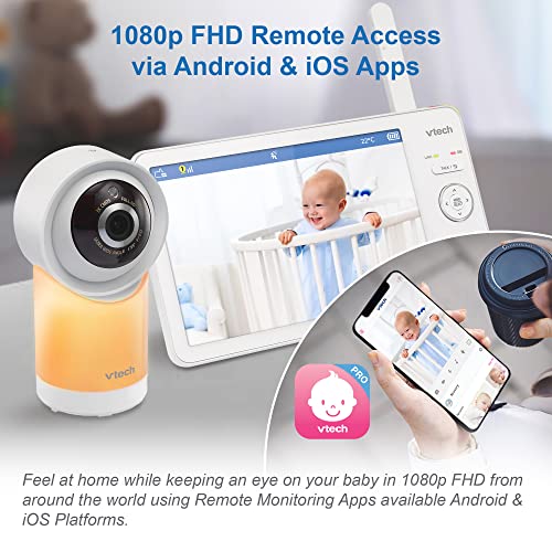 VTech RM7768HD Smart Video Baby Monitor 1080p HD