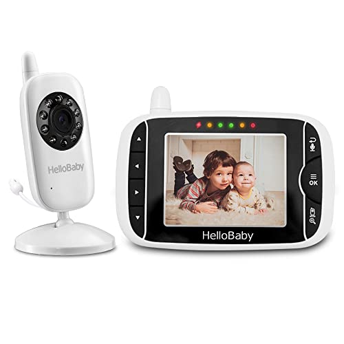 HelloBaby Wireless Video Baby Monitor: 3.2 Inch Screen