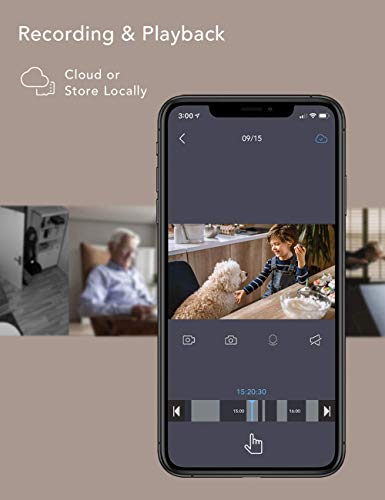 360-degree WiFi Baby Monitor Camera with Night Vision