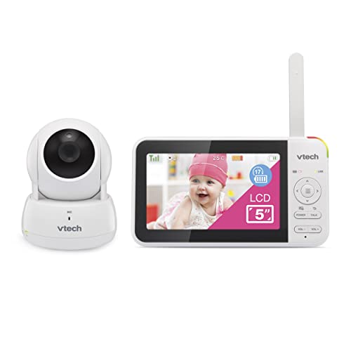 VTech Video Baby Monitor with Pan&Tilt, 5" LCD, Night Vision