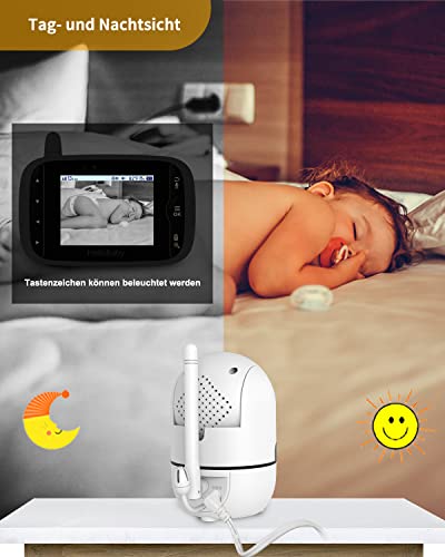 HelloBaby Monitor: Camera, Audio, VOX, Two-Way, Night Vision