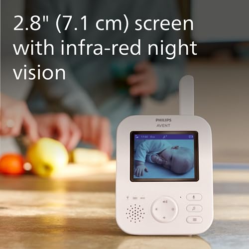 Philips Avent Video Baby Monitor - Coral Cream Display