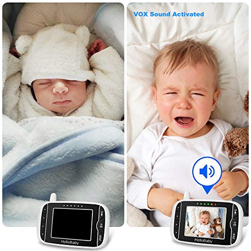 HelloBaby Wireless Video Baby Monitor: 3.2 Inch Screen