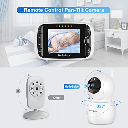 HelloBaby Camera Baby Monitor: ECO Mode, Night Vision